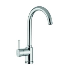 POLYTEK10 miscelatore monocomando con canna a ponte finitura microultragranit nero matt