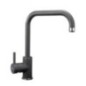 VENMIX20 miscelatore monocomando con canna tubo ad U finitura microultragranit nero ebony