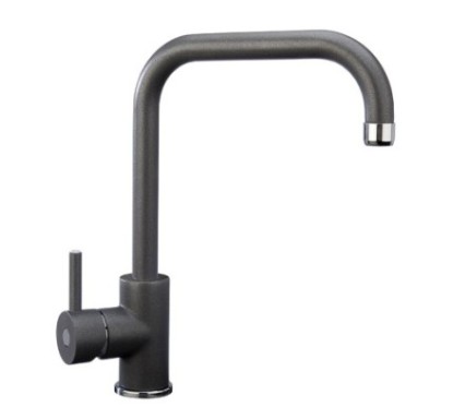 VENMIX20 miscelatore monocomando con canna tubo ad U finitura ultrametal nero