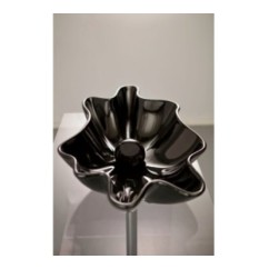 SHELL lavabo d'appoggio finitura black