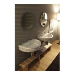 YOUNG lavabo sospeso 80 cm finitura bianco lucido