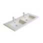PLUS DESIGN lavabo 121x51 doppio bacino