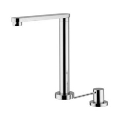 HI-TECH rubinetto monocomando lavello sottofinestra con canna abbattibile 200 mm
