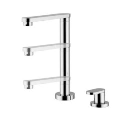 HI-TECH rubinetto monocomando lavello sottofinestra con canna abbattibile 248 mm