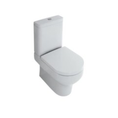 CLEAR vaso monoblocco con cassetta e coprivaso