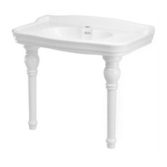 IMPERO consolle cm 100 monoforo + coppia gambe in ceramica