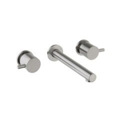 DMB Incasso lavabo 3 fori inox 316L bocca cm.24 finitura pvd oro