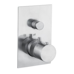 DMB Miscelatore vasca/doccia incasso termostatico inox 316L con regolatore di flusso finitura pvd oro