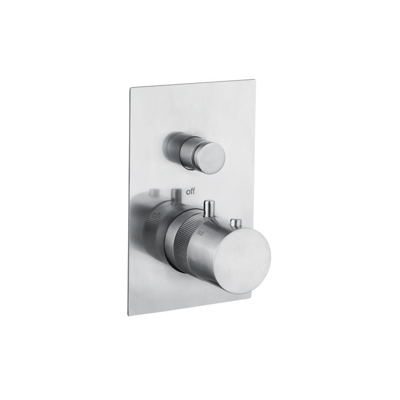 DMB Miscelatore vasca/doccia incasso termostatico inox 316L con regolatore di flusso finitura pvd oro