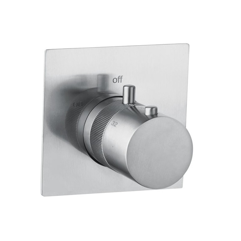 DMB Miscelatore doccia incasso termostatico inox 316L con regolatore di flusso finitura pvd rame