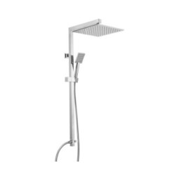 MINIMAL 2 Set colonna quadra predisposta per esterno doccia attacco 3/4"