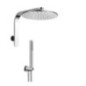 LYBRA TONDO kit soffione con presa acqua e doccia. Soffione diam.300
