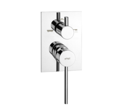 THOR Monocomando doccia incasso tre uscite finitura cromo