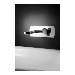 BèK Monocomando lavabo ad incasso completo di Easy-box finitura cromo