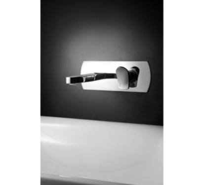 BèK Monocomando lavabo ad incasso completo di Easy-box finitura cromo