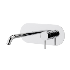 TONDì Monocomando lavabo ad incasso completo di EASY-BOX finitura cromo
