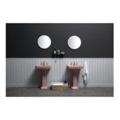 ALBANO lavabo 50 cm + colonna finitura morganite