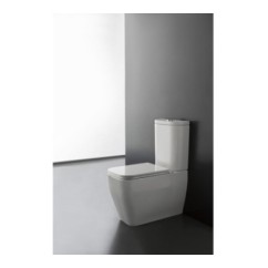 TEOREMA 2.0 vaso monoblocco completo di cassetta, sistema di scarico e coprivaso