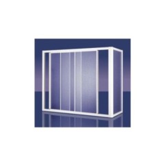 ORION BATH Sopravasca finitura argento satinato 180 cm trasparente (misura 175/180 h.140)