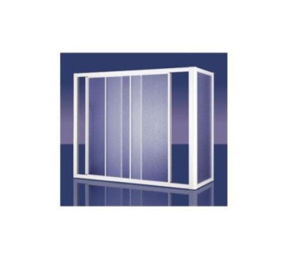 ORION BATH Sopravasca finitura argento satinato 180 cm trasparente (misura 175/180 h.140)
