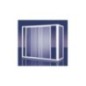 ORION BATH Sopravasca finitura argento satinato 180 cm trasparente (misura 175/180 h.140)