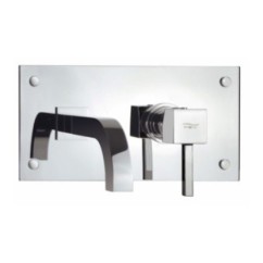 QUARZO monocomando lavabo da incasso senza scarico finitura cromo