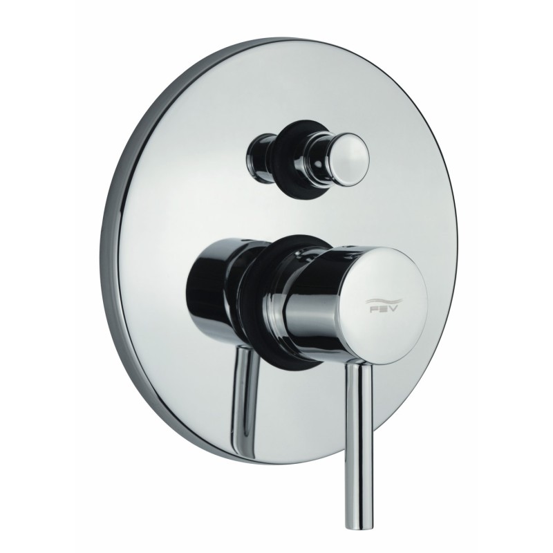 MICRON monocomando doccia incasso con deviatore finitura cromo
