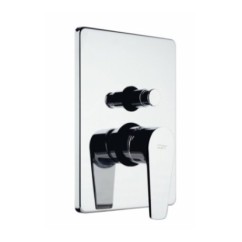 LINE monocomando doccia incasso con deviatore finitura cromo
