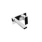 SLIM gruppo lavabo a parete bocca 18 cm finitura nero opaco
