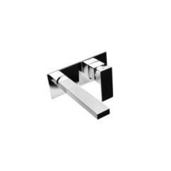 SLIM gruppo lavabo a parete bocca 23 cm finitura rame lucido