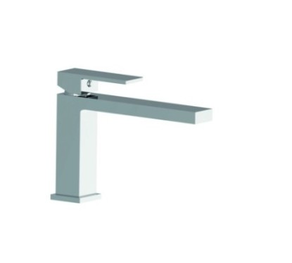 MANHATTAN monocomando lavabo bocca 15 cm scarico click clack finitura matt brushed nickel