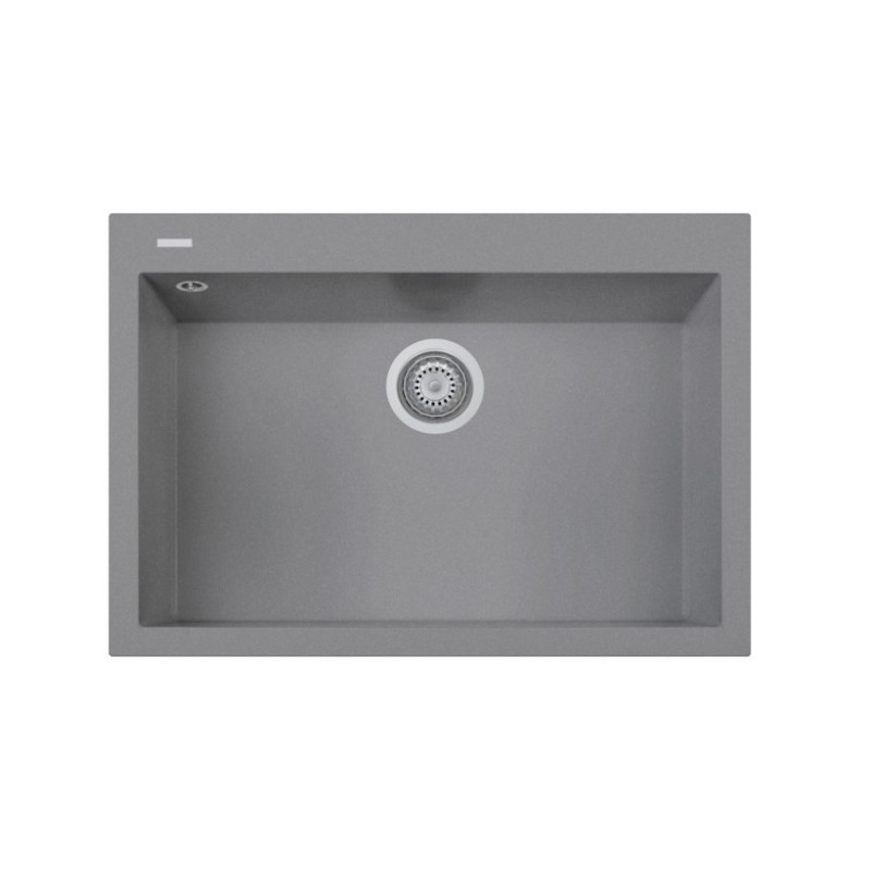 ONE 76.10 Lavandino cucina ad una vasca finitura nanostone N6 deep black