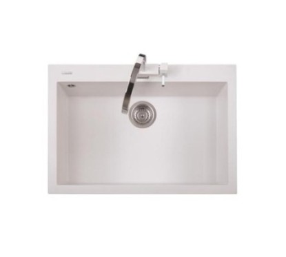 ONE 76.10 Lavandino cucina ad una vasca finitura nanostone N6 deep black