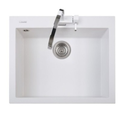 ONE 60.10 Lavandino cucina ad una vasca finitura nanostone N6 deep black