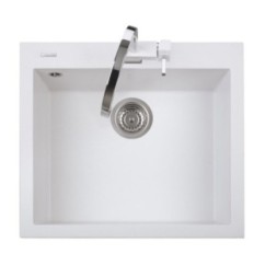 ONE 56.10 Lavandino cucina ad una vasca finitura nanostone N6 deep black