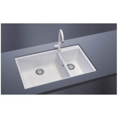 ONE 86.20ST Lavandino cucina a due vasche finitura ultrametal 14 concrete