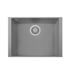 ONE 60.10ST Lavandino cucina ad una vasca finitura nanostone N6 deep black