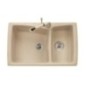 HARMONY 79.20 Lavello cucina a due vasche finitura micro ultragranit 98 bianco