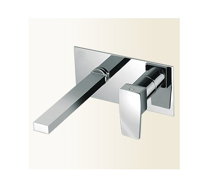 H2Q miscelatore per lavabo ad incasso finitura cromo