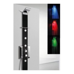 PRISMA CROMOTERAPIA pannello doccia termostatico 185 finitura nero