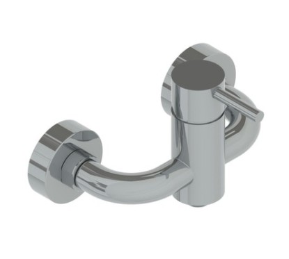 MINIMAL miscelatore doccia esterno in acciaio inox finitura satinato