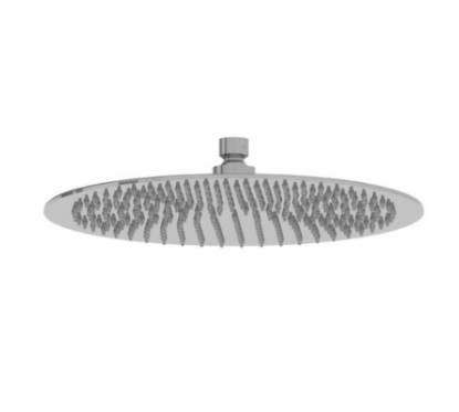 Soffione rotondo diam. 300mm in acciaio inox finitura satinato