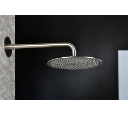 Soffione rotondo diam. 300mm in acciaio inox finitura satinato