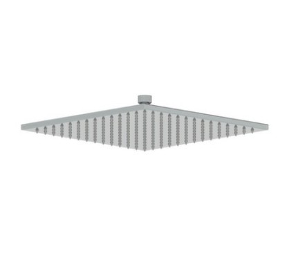 Soffione quadrato 300x300mm in acciaio inox finitura satinato