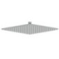 Soffione quadrato 300x300mm in acciaio inox finitura satinato