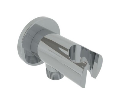 Presa acqua con supporto doccetta in acciaio inox finitura satinato