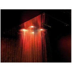 Soffione cromoterapia da incasso in acciaio inox 3 getti 4 led 700x400