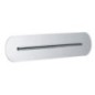 WELLNESS soffione incasso a parete 270x50 finitura cromo