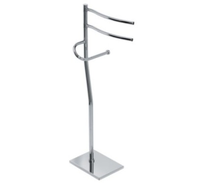 DUEMILA PLUS Piantana con 2 portasalviette e porta rotolo
