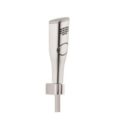 BAGNO ITALIANO KIT DOCCIA SHUT-OFF con supporto fisso abs e flessibile pvc silver 100cm colore cromo